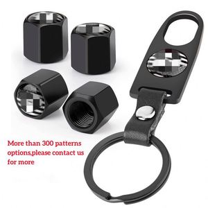 Lot de 4 capuchons de valve antivol pour pneus de voiture avec porte-clés – Vente en gros - Product Image 4