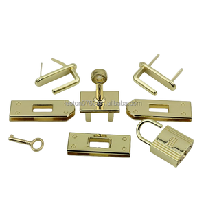 फैक्टरी उच्च गुणवत्ता 7 पीसी एक सेट 4 रंगीन जस्ता मिश्र धातु बैग ताले - Product Image 1