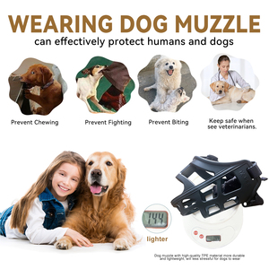 Muselière pour chien PETBUDDY, réglable, respirante, en plastique, avec boucle réfléchissante, pour grandes races, style classique - Product Image 6