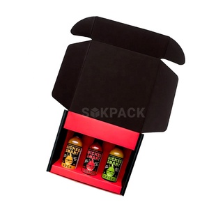 Boîte d'emballage en <span class=keywords><strong>carton</strong></span> personnalisée pour sauce, boîte en <span class=keywords><strong>carton</strong></span> ondulé pour l'expédition de sauce chili, boîte pliable pour bouteille de pâte, boîte d'expédition - Product Image 6