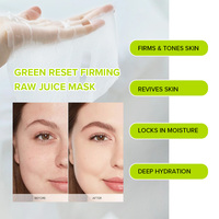 Masque facial au jus de pomme et de chou frisé anti-âge, raffermissant, tonifiant, revitalisant pour les peaux sensibles