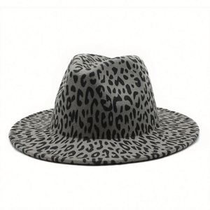 Autumn Winter Fashion Trendy Leopard Print Fedora <b>Hat</b> <b>for</b> Women Men Outdoor Travel Party Jazz <b>Hat</b> - Product Image 5