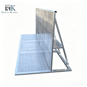 Barrera de Seguridad para Multitudes, Barrera de Seguridad Plateada Personalizada, Valla para Eventos, Barrera de Seguridad para Control de Multitudes - Product Image 1