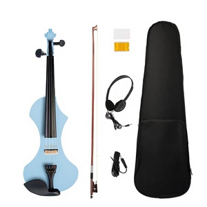 Violín Electrónico Silencioso de Madera Sólida de Arce, Electroacústico, Tono Pequeño, para Adultos Principiantes y Profesionales - Product Image 2