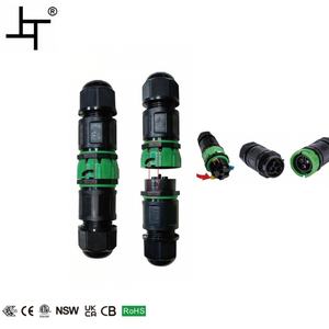 2 <span class=keywords><strong>P</strong></span> 3 دبوس IP68 موصل الطاقة للماء الذكور الإناث 2 طريقة موصل سريع بدون برغي لحديقة الأمن الأسلاك الألواح الشمسية - Product Image 1