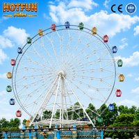 Grande Roue de 46 m de Diamètre pour Parc d'Attractions, Conception Commerciale Avancée pour Projets d'Équipements de Parcs d'Attractions