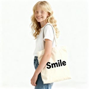 Bolsa de Lona en Blanco al por Mayor para Mujer, Bolsas de Compras Reutilizables de Gran Capacidad, Bolsas de Lona de Algodón con Logotipo o Letras Personalizadas - Product Image 1