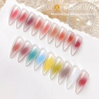 Miss Gooey Summer Series Pat Pat Gel Faint Gradient DIY Pat Gel Polish 9 Color Nail Supplies Salon Non-toxic Nail Art Design