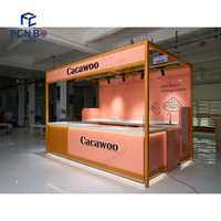 Kiosque de restauration de rue moderne à vendre, idées de conception de stand alimentaire modulaire personnalisé et solutions pour les cafés de détail