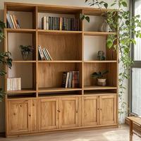 Étagère de rangement multifonctionnelle autoportante en bois moderne à 9 compartiments pour chambre et salon
