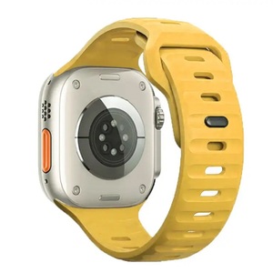 Bracelet à boucle carrée confortable et souple étanche et résistant à la sueur pour Apple Watch Series 1-9 pour Iwatch Bracelet de montre en silicone - Product Image 5