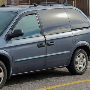 Tàng hình màu đen Bên Cửa Sổ làm lệch hướng cho 1996 2016 Dodge Caravan Minivan | băng trên Phù hợp | tùy chọn bán buôn - Product Image 2