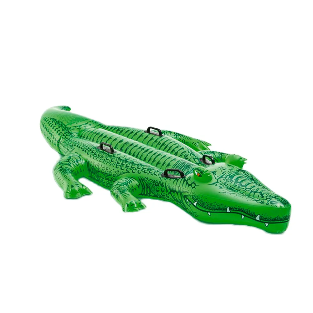 Piscine Crocodile gonflable en forme de Dragon, grand cavalier Crocodile avec poignées, usine,