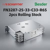 Filtre inverseur triphasé Schaffner FN3287-25-33-C33-R65 25A de type livre, SCCR 100kA 480VAC, montage sur châssis/panneau, conception compacte