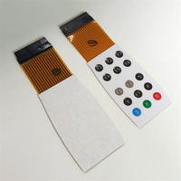 Keyboard Membran dengan Overlay Grafis Sirkuit FPC Pitch 2.54mm dan Casing Plastik