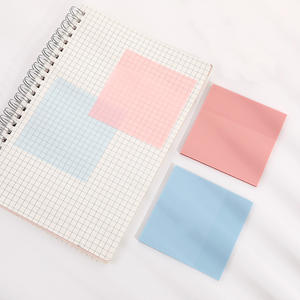 Blocs-notes adhésifs vierges roses imperméables en PET personnalisables - Product Image 4