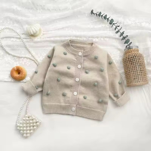 Pakaian Rajut Bayi Baru Lahir Musim Dingin, Kardigan Lengan Panjang untuk Balita Perempuan dan Romper Selempang, Sweater Bayi Lucu - Product Image 6