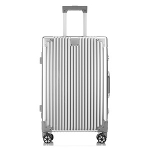 All Aluminum Alloy Trolley Case 22 Inch 26 Inch Metal <b>Suitcase</b> With Lock Durable Spinner <b>Wheels</b> Unisex Business Travel Luggage - Product Image 5