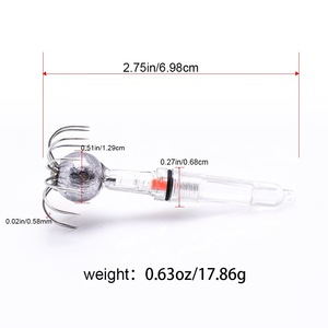 Trampa de Pesca con Luz de Colores, Señuelo Submarino para Aguas Profundas, Jig LED Activado por Movimiento para Calamar - Product Image 3