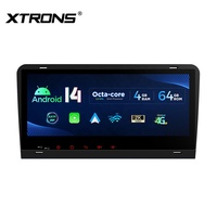 XTRONS 8.8 pouces 4 + 64GB Global 4G Android 14 IPS lecteur multimédia stéréo de voiture capteurs gyroscope AKM DSP intégrés pour Audi