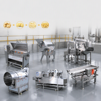 Ligne de production industrielle de frites de pommes de terre semi-frites 50-100 kg/h avec éplucheur et trancheuse