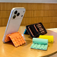 Soporte Multifuncional Flexible de Silicona con Ventosa Deformable para Teléfono Móvil, Soporte Antideslizante Plegable para Teléfonos y Tabletas