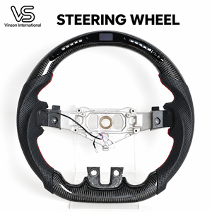 Volant de direction aspect carbone 2012-2014 pour Dodge Challenger – Remplacement personnalisé en gros pour ateliers professionnels et concessionnaires - Product Image 1