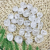 Hot Sale Healing Edelstein Kristall Tumbled Custom ized Polish ing Crackle Quarz Rolling Stone für die Dekoration