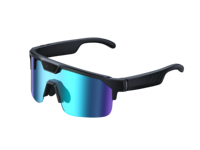 SANVNET Q01 Lunettes de sport intelligentes avec caméra IA, traduction IA, enregistrement vidéo POV, lunettes de soleil avec caméra, lunettes connectées pour le cyclisme 2026