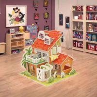 Kit de Rompecabezas de Papel DIY Unisex de Alta Calidad, Casa de Muñecas de Papel Educativa en 3D, Regalo