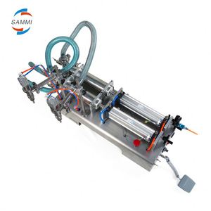 Factory Wholesale Price 2 Head Piston Filler Liquid Filling Machine Semi Automatic/Table Top Liquid Filling Machine - Product Image 1