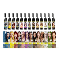 Vente en gros de haute qualité couleur cheveux teinture magique peigne noir brun shampooing professionnel Permanent rapide cheveux teinture peigne prix remise