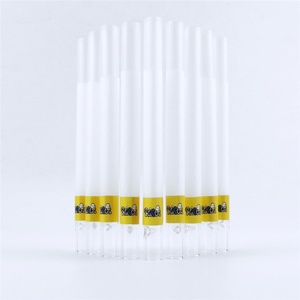 Cylindrical Glass Tubes Clear Glass Straws Custom Sticker Glass Filter Mouthpiece - Product Image 6