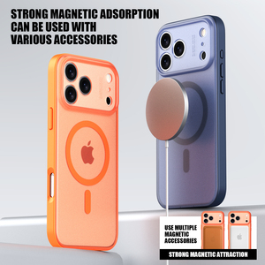 Ricarica magnetica senza ingiallimento copertura paraurti telefono pelle opaca sensazione TPU <span class=keywords><strong>custodia</strong></span> per telefono per iPhone 17 17 Pro Max 17 Pro 17 aria - Product Image 6