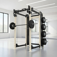 Rack complet d'équipement de musculation professionnel robuste pour entraînement de force