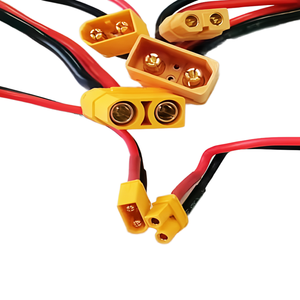 适用于家用电器和机器的2芯2针适配器线束 镀锡铜导体 600V额定电压 IP20 钢丝护套（尼龙/PVC） - Product Image 1