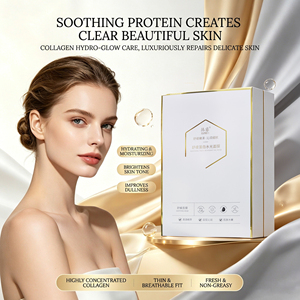 Soothing Protein Hydra Facial Mask Brightening Moisture Calming <b>Sheet</b> Mask Daily Facial Skin Care - Product Image 5