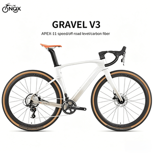 <span class=keywords><strong>GRAVEL</strong></span>-V3 APEX Vélo de gravier léger à cadre en carbone et jantes en aluminium, 11 vitesses, freins à disque hydrauliques, pédales standard, câblage entièrement intégré - Product Image 2