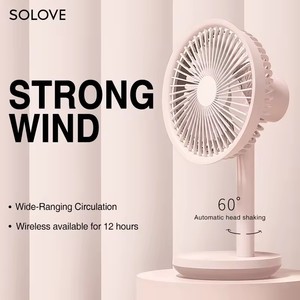 Hot Sale Intelligent SOLOVE Battery Rechargeable Desktop Fan Small Usb Rechargeable <b>Table</b> Mini <b>Electric</b> <b>Table</b> Fan - Product Image 4