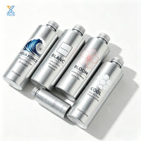 Botol Aluminium Custom 100ml 120ml 200ml 250ml 300ml 450ml 500ml Dengan Tutup untuk Isi Ulang Toner Cair dan Antiperspiran Botol Logam
