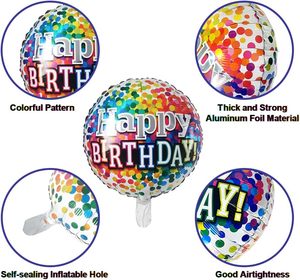 30 pezzi 18 pollici buon <span class=keywords><strong>compleanno</strong></span> Floating Foil palloncino <span class=keywords><strong>di</strong></span> forma rotonda palloncino <span class=keywords><strong>di</strong></span> colore palloncino <span class=keywords><strong>di</strong></span> Mylar <span class=keywords><strong>per</strong></span> la decorazione della <span class=keywords><strong>festa</strong></span> <span class=keywords><strong>di</strong></span> <span class=keywords><strong>compleanno</strong></span> - Product Image 4