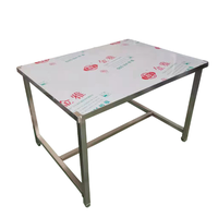 Vente directe du fabricant, établi en acier inoxydable pour salle blanche, durable, table d'emballage en acier inoxydable commercial