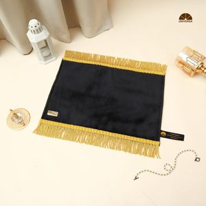 Discover exceptional comfort with a spacious black <b>prayer</b> <b>mat</b> crafted for a more focused and peaceful <b>prayer</b> experience - Product Image 1