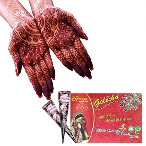 Crema de Henna Herbal Semipermanente Biodegradable, No Tóxica, 100% Natural, de Grado Premium |   Sin amoníaco |   Coloración Capilar de Larga Duración - Product Image 3