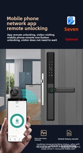 Tuya <span class=keywords><strong>Smart</strong></span> <span class=keywords><strong>Double</strong></span> face empreinte digitale WiFi compatibilité de la <span class=keywords><strong>clé</strong></span> réseau serrure en acier étanche série 3585/2885 <span class=keywords><strong>clé</strong></span> mince nuage - Product Image 4
