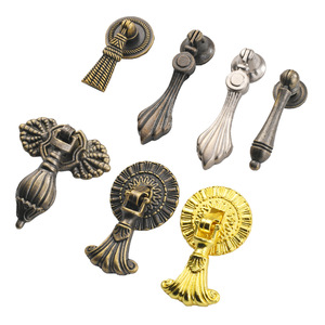 European Style Zinc Alloy <b>Cabinet</b> Door Handle Novelty Shape Antique Bronze Durable Furniture Hardware - Product Image 5
