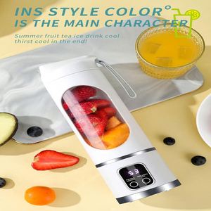 Exprimidor Eléctrico de Frutas Cítricas, Licuadora Portátil con Batería, Cuchillas de Hierro, Recargable por USB, para Uso en Exteriores, Autocaravanas y Automóviles - Product Image 4