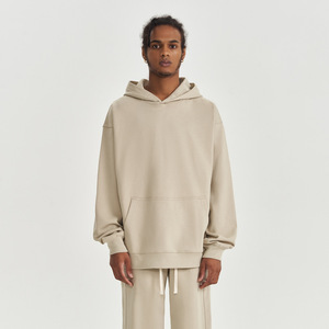 Otoño hombres 100% algodón FOG Hoodie marca de moda americana 450G Terry chaleco con capucha patrón sólido ajuste suelto nuevo Blockbuster - Product Image 3