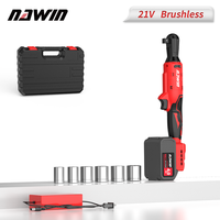 Clé à cliquet sans fil 40 pi. lbs. 400 RPM 21V Kit d'outils à cliquet électrique avec 2 paquets de batteries 2.0Ah