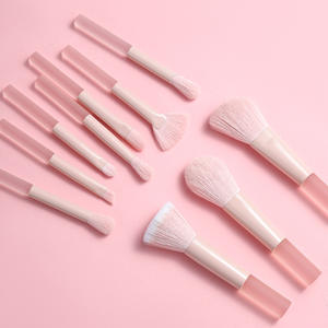 Lot <span class=keywords><strong>de</strong></span> 10 mini pinceaux <span class=keywords><strong>de</strong></span> maquillage roses en poils synthétiques pour rouge à lèvres et <span class=keywords><strong>fond</strong></span> <span class=keywords><strong>de</strong></span> <span class=keywords><strong>teint</strong></span> – Vente en gros - Product Image 3